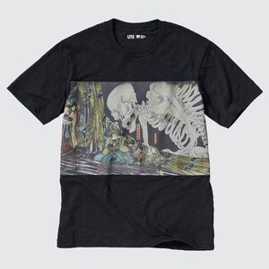 UNIQLO UT MFA Boston Ukiyo-e‎ skeleton graphic art tee shirt Japan XL